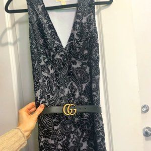 MICHAEL KORS BLACK PAISLEY DRESS
